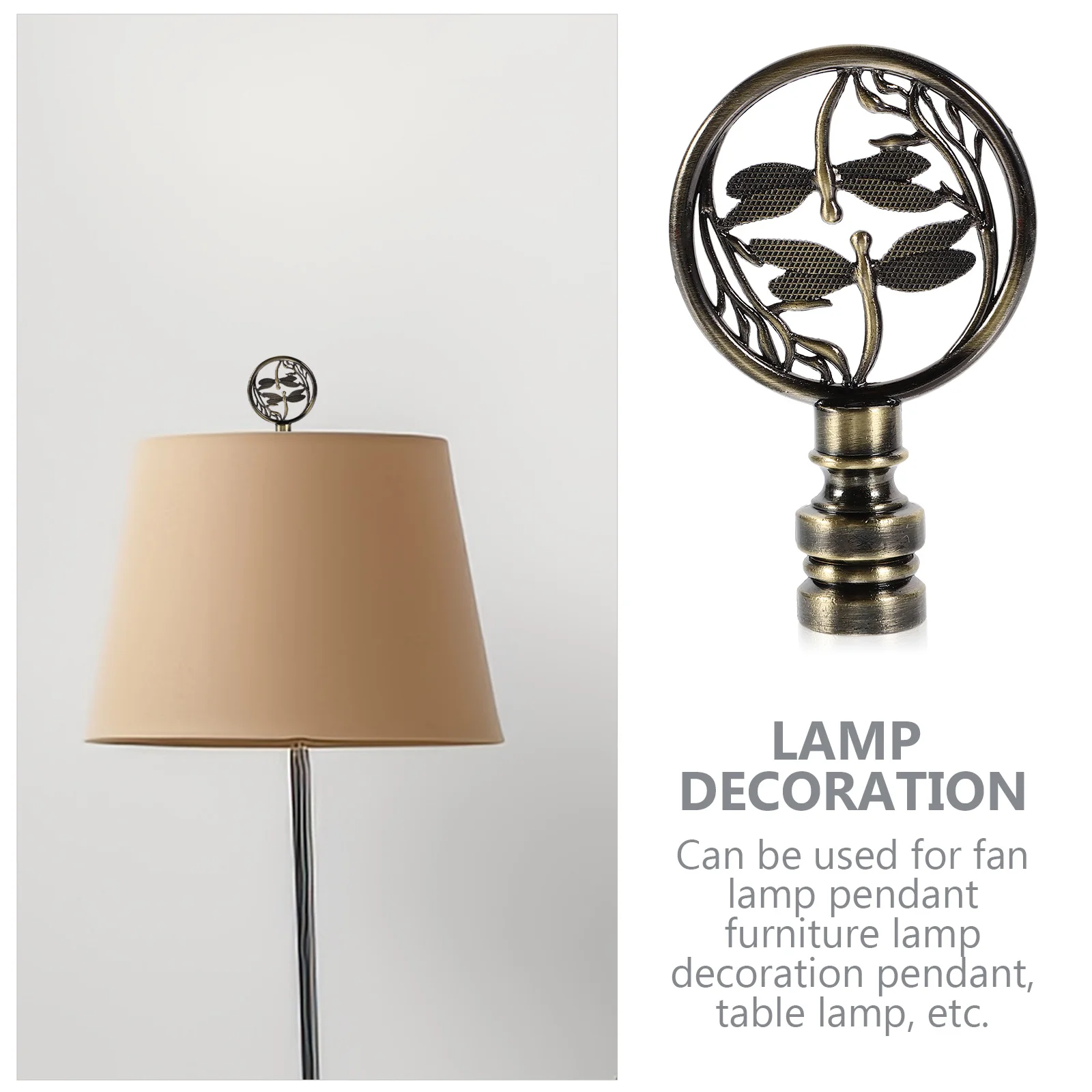 Metal Dragonfly Lamp Finial Cap Knob Screw Top Lampshade Decoration Ornament Easy Installation Diy Vintage Light Decor For
Metal Dragonfly Lamp Finial Cap Knob Screw Top Lampshade Decoration Ornament Easy Installation Diy Vintage Light Decor For