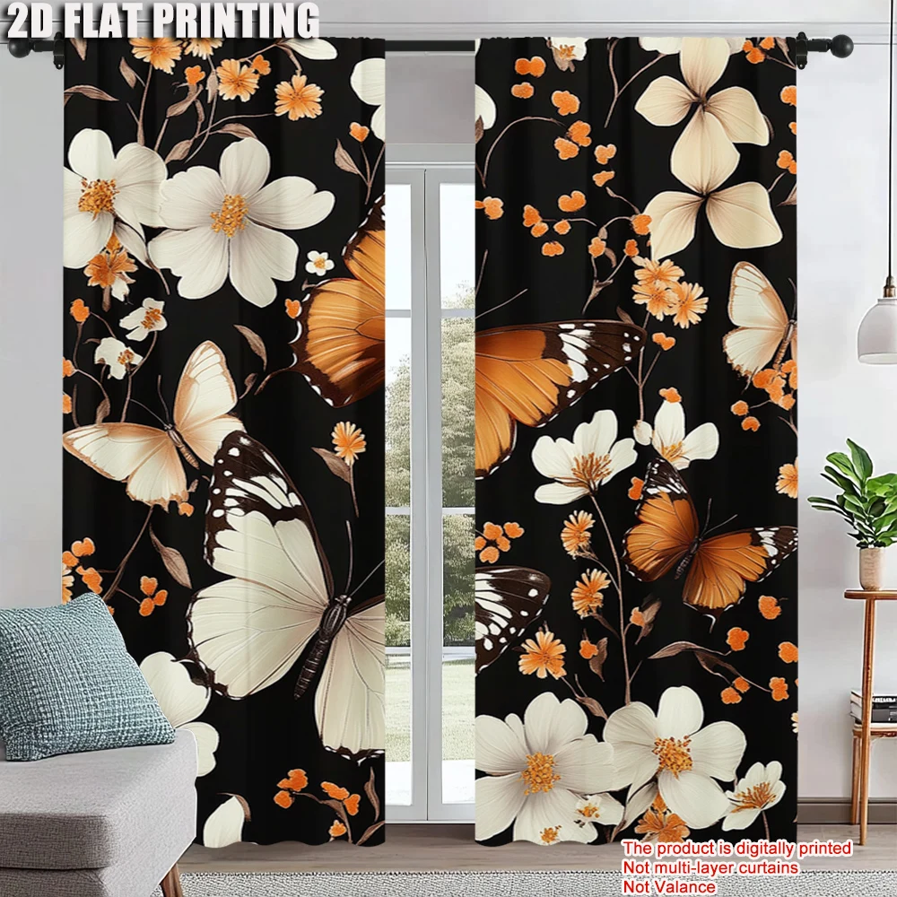 2Pcs Butterfly Print Window Curtains Rod Pocket Design Polyester Material Perfect For Living Room Bedroom Kitchen More Home
2Pcs Butterfly Print Window Curtains Rod Pocket Design Polyester Material Perfect For Living Room Bedroom Kitchen More Home