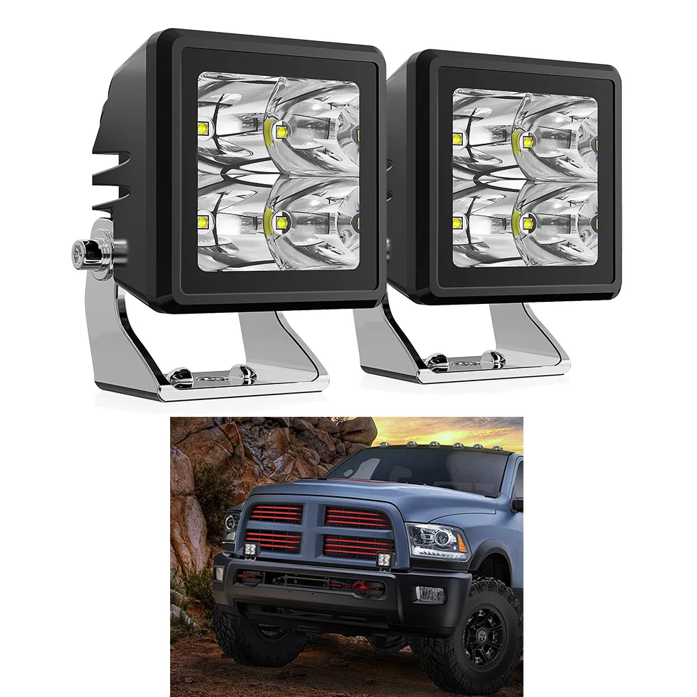 MICTUNING 2 inch vierkante LED-rijlicht 20W Powered Spot Beam Driving Fog Lamps with Universal Mounting for Off-Road 4x4 SUV
MICTUNING 2 inch vierkante LED-rijlicht 20W Powered Spot Beam Driving Fog Lamps with Universal Mounting for Off-Road 4x4 SUV