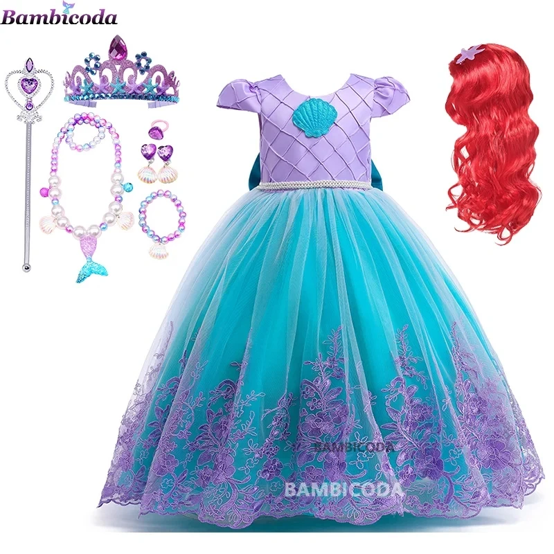Girls Little Mermaid Ariel Princess Dress Cosplay Costume Kids for Girl Fancy Carnival Birthday Halloween Party Clothing Gown
Girls Little Mermaid Ariel Princess Dress Cosplay Costume Kids for Girl Fancy Carnival Birthday Halloween Party Clothing Gown