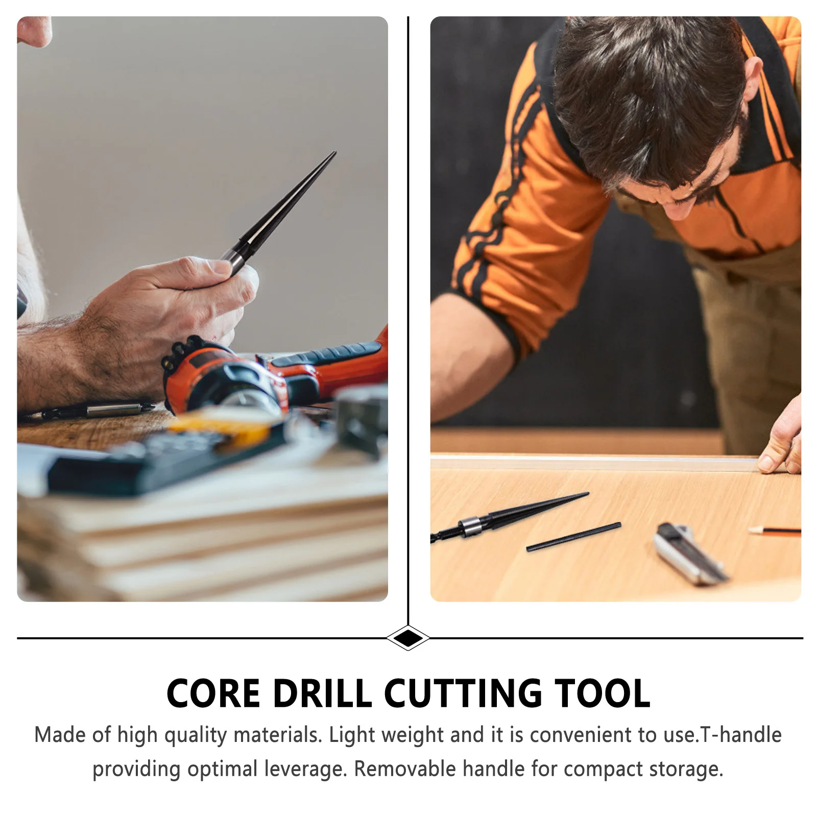 2Pcs Tapered Reamer Hand Operated Hole Opener T Handle Steel Reaming Cutting Tool Practical Woodworking Fluted Chamfer Cutter
2Pcs Tapered Reamer Hand Operated Hole Opener T Handle Steel Reaming Cutting Tool Practical Woodworking Fluted Chamfer Cutter