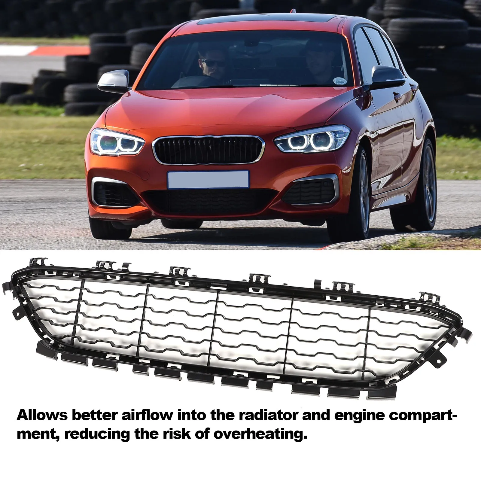 Front Bumper Grille 51118060284 Car Bumper Center Lower Grill for 1 Series F20 F21 LCI M Sports 2015 to 2019
Front Bumper Grille 51118060284 Car Bumper Center Lower Grill for 1 Series F20 F21 LCI M Sports 2015 to 2019