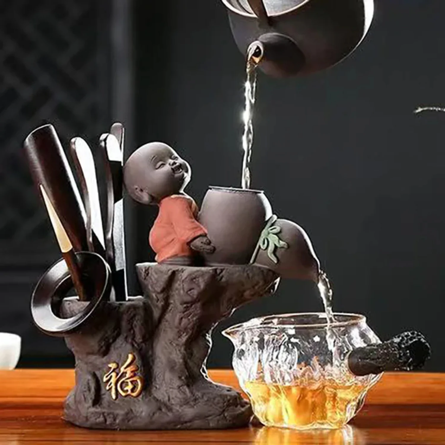 Free Shipping Exquisite Little Monk Kung Fu Tea Set with Ceramic Scoop, Needle Clip, and Strainers - Complete Tea Ceremony Acces
Free Shipping Exquisite Little Monk Kung Fu Tea Set with Ceramic Scoop, Needle Clip, and Strainers - Complete Tea Ceremony Acces