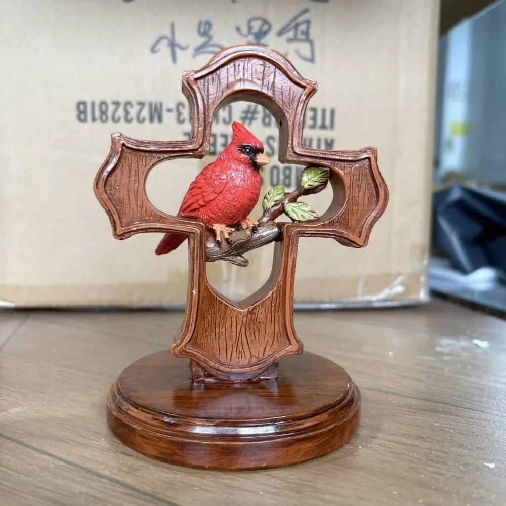 Crimson Cardina l Cross Ornament Spiritual Comfort Olive Branch Design Bird Ornament Handmade Christian Remembrance Keepsake
Crimson Cardina l Cross Ornament Spiritual Comfort Olive Branch Design Bird Ornament Handmade Christian Remembrance Keepsake
