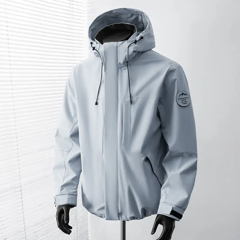 Lightweight Waterproof Rain Jacket Men's Hooded Outdoor Windbreaker for Hiking Climbing
Lightweight Waterproof Rain Jacket Men's Hooded Outdoor Windbreaker for Hiking Climbing