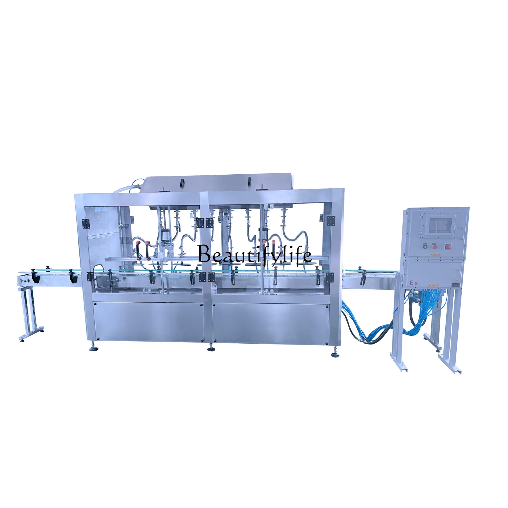 customized automatic self-flow eight-head explosion-proof filling machine filling and capping labeling production line
customized automatic self-flow eight-head explosion-proof filling machine filling and capping labeling production line