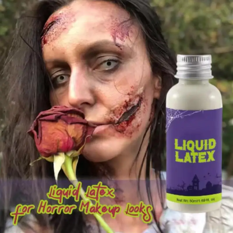 30ml Liquid Latex For SFX Makeup Halloween Scars Wounds Prosthetics Bald Cap Tattoo Cover Professional
30ml Liquid Latex For SFX Makeup Halloween Scars Wounds Prosthetics Bald Cap Tattoo Cover Professional
