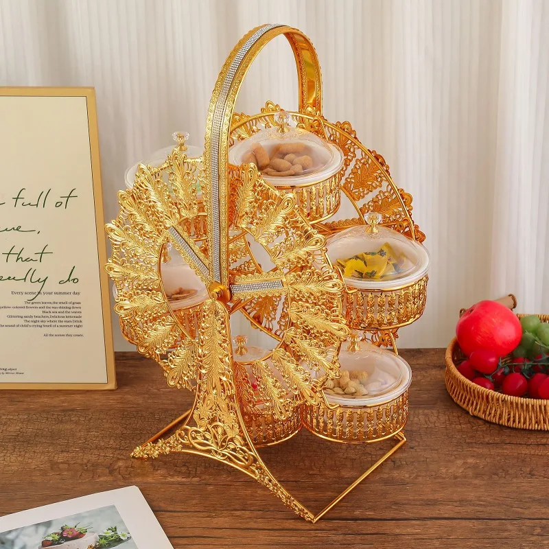 Acrylic dried fruit box, exquisite high-end windmill rotating snack plate with lid, home jewelry ornament
Acrylic dried fruit box, exquisite high-end windmill rotating snack plate with lid, home jewelry ornament