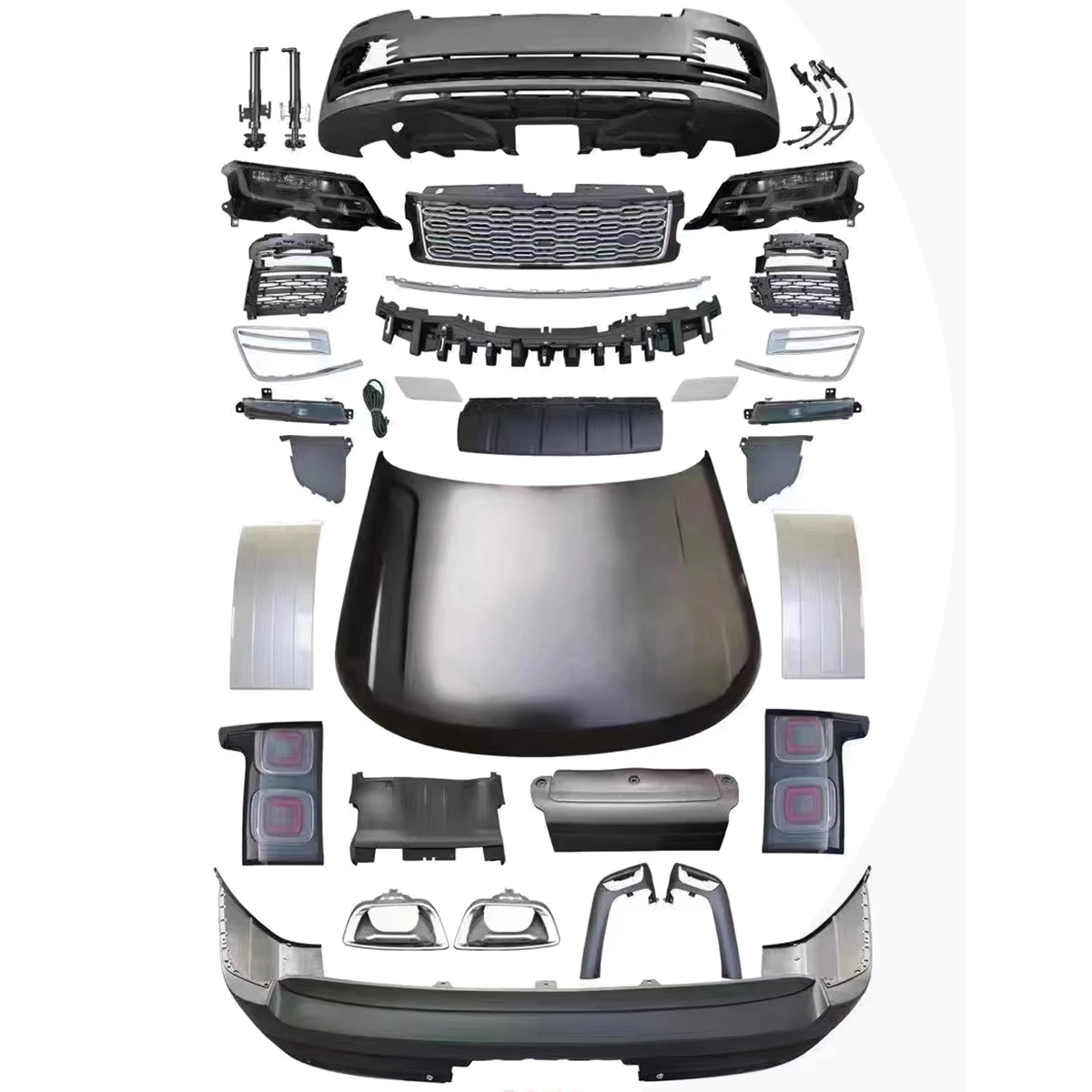 Automotive Body Kit for Range Rover Vogue L405 2013-2017 Upgrade To 2018-2021 SVA Model Car Bumpers
Automotive Body Kit for Range Rover Vogue L405 2013-2017 Upgrade To 2018-2021 SVA Model Car Bumpers