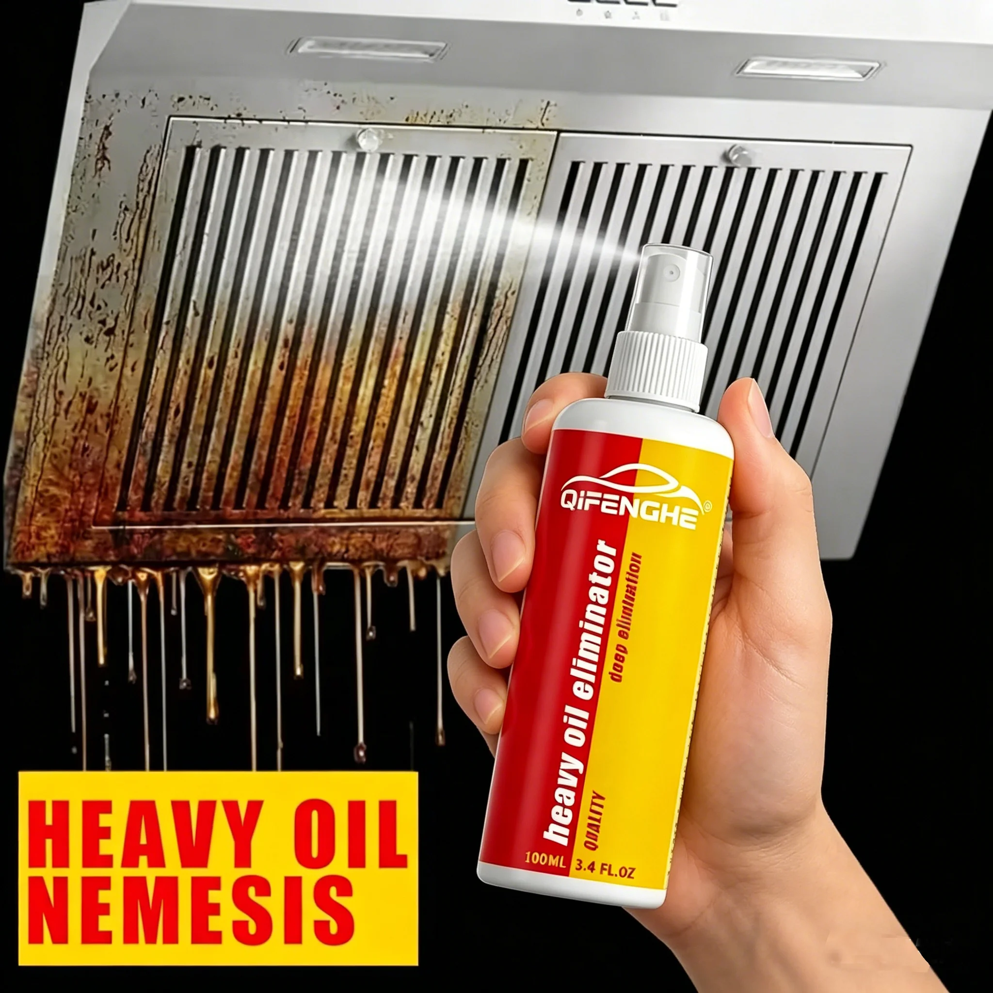 Fast-Acting Kitchen Degreaser Spray 100ml, Heavy Oil Eliminator for Stovetop & Cookware, No Harsh Fumes, Easy Cleaning
Fast-Acting Kitchen Degreaser Spray 100ml, Heavy Oil Eliminator for Stovetop & Cookware, No Harsh Fumes, Easy Cleaning