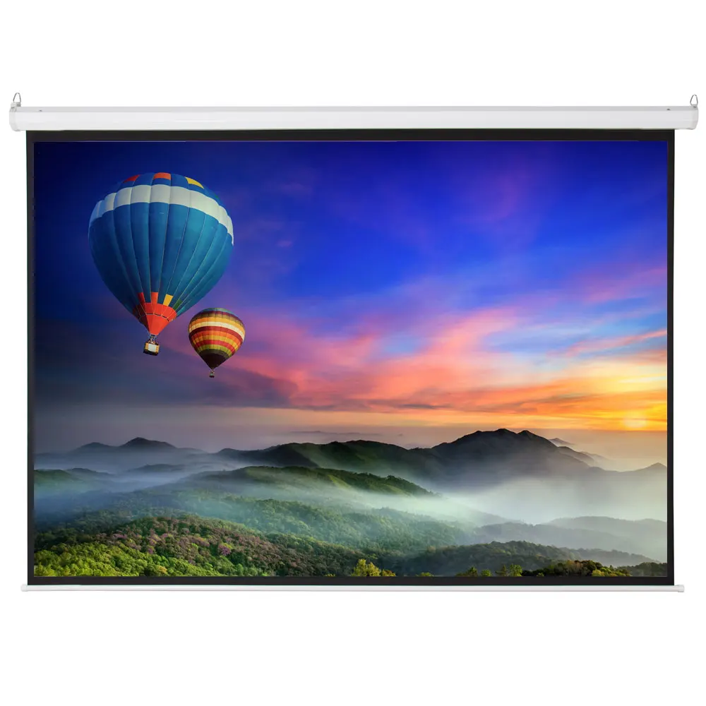 100" Motorized Projector Screen (4:3 Aspect Ratio) | Remote Control | Matte White Finish | 80" x 60" Viewing Area
100" Motorized Projector Screen (4:3 Aspect Ratio) | Remote Control | Matte White Finish | 80" x 60" Viewing Area