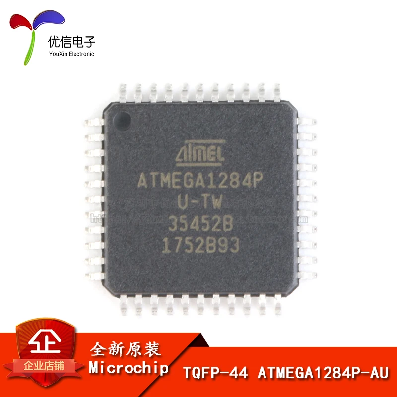 5pcs original authentic patch ATMEGA1284P-AU chip microcontroller 8-bit AVR TQFP-44
5pcs original authentic patch ATMEGA1284P-AU chip microcontroller 8-bit AVR TQFP-44