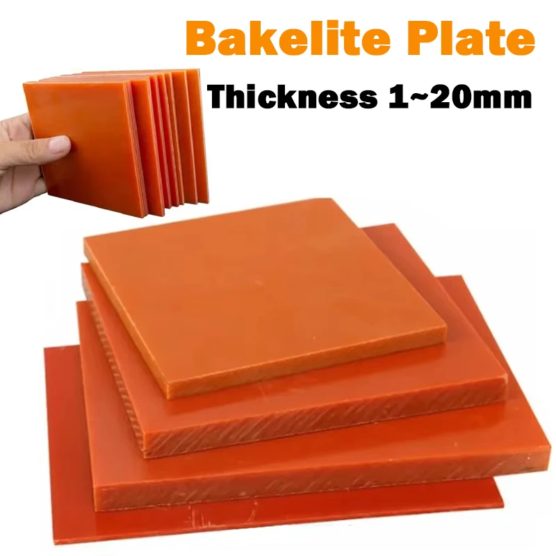 Оранжево-красная электрическая бакелитовая пластина, толщина 1–20 мм, изолированная доска, изоляционный лист из фенольной смолы, термостойкий 
Оранжево-красная электрическая бакелитовая пластина, толщина 1–20 мм, изолированная доска, изоляционный лист из фенольной смолы, термостойкий