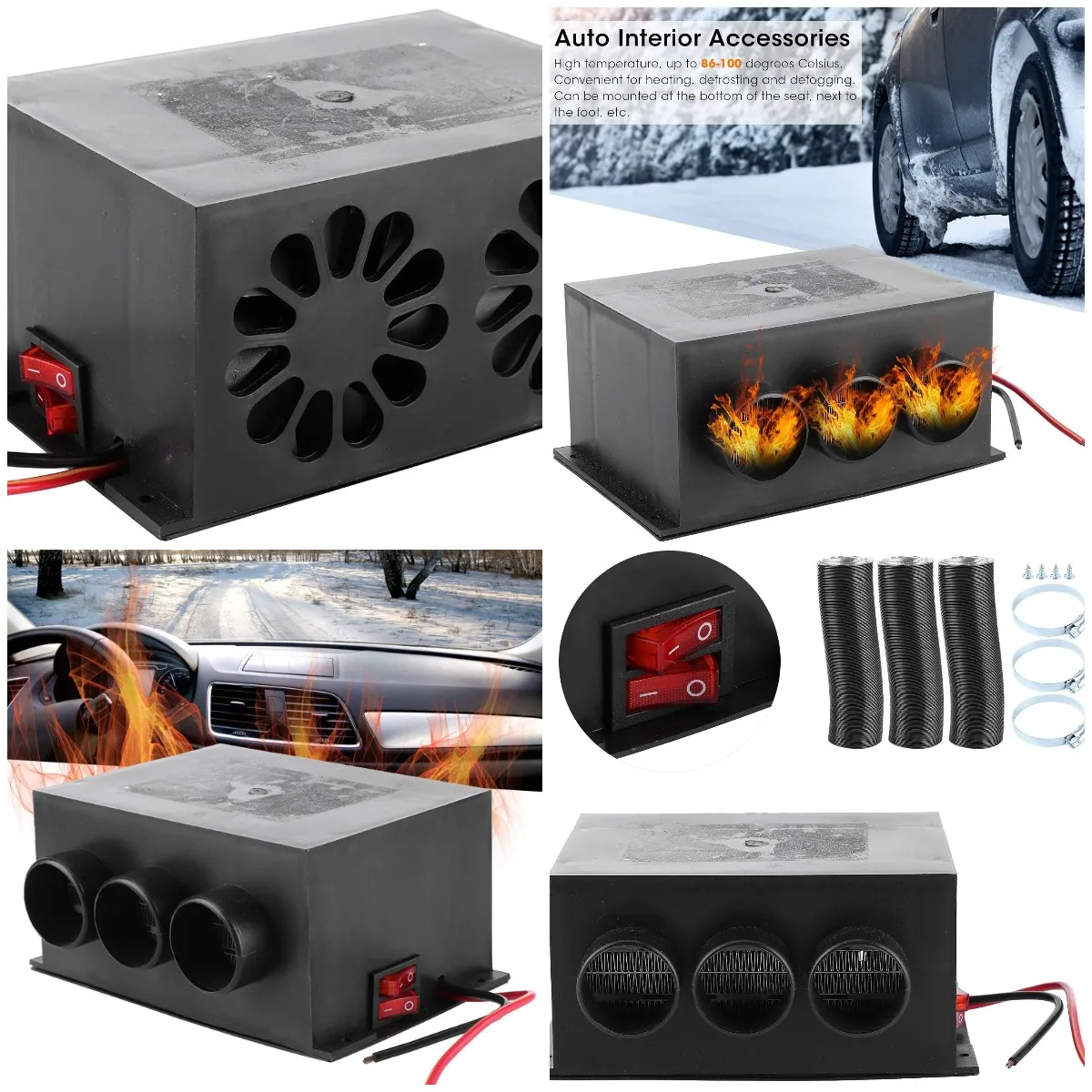 Portable 12V 600W Car Heater, Windshield Defroster, Fog Remover, Winter Heating Fan, Plug-in Cigarette Lighter Heater
Portable 12V 600W Car Heater, Windshield Defroster, Fog Remover, Winter Heating Fan, Plug-in Cigarette Lighter Heater