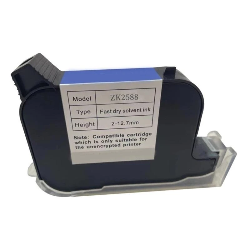 652F For ZK2588 Hand Inkjets Printers Cartridge Black 12.7mm Height Quick Drying Cartridge Refill for No Encrypted
652F For ZK2588 Hand Inkjets Printers Cartridge Black 12.7mm Height Quick Drying Cartridge Refill for No Encrypted