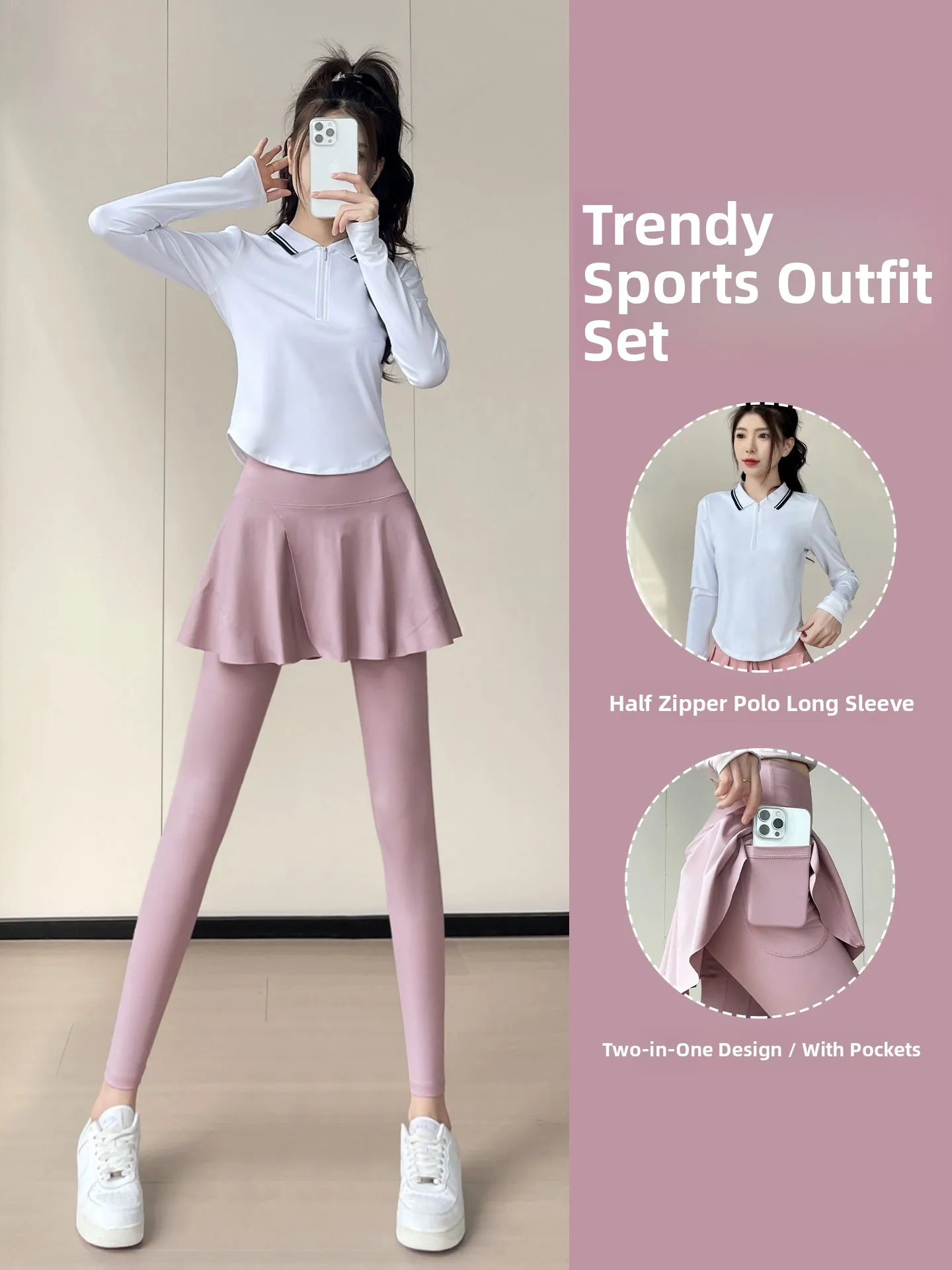 Женский костюм для йоги, длинный све, теннисный костюм для утреннего бега, модная юбка, брюки, комплект из двух предметов, осень 2024, Новое поступление
Женский костюм для йоги, длинный све, теннисный костюм для утреннего бега, модная юбка, брюки, комплект из двух предметов, осень 2024, Новое поступление