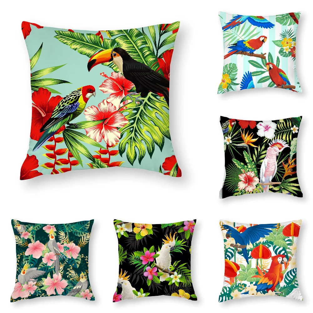 Tropical Parrots Palm Leaves Pillow Case 3D Print Polyester Fiber 40*40 cm Home Sofa Throw Pillow Cover Decoration Festival Gift
Tropical Parrots Palm Leaves Pillow Case 3D Print Polyester Fiber 40*40 cm Home Sofa Throw Pillow Cover Decoration Festival Gift