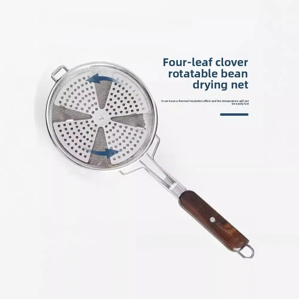 Four-leaf Clover Rotating Coffee Bean Roasting Hand Mesh Stainless Steel Fried Beans Mesh Household Bean Roaster Baked
Four-leaf Clover Rotating Coffee Bean Roasting Hand Mesh Stainless Steel Fried Beans Mesh Household Bean Roaster Baked