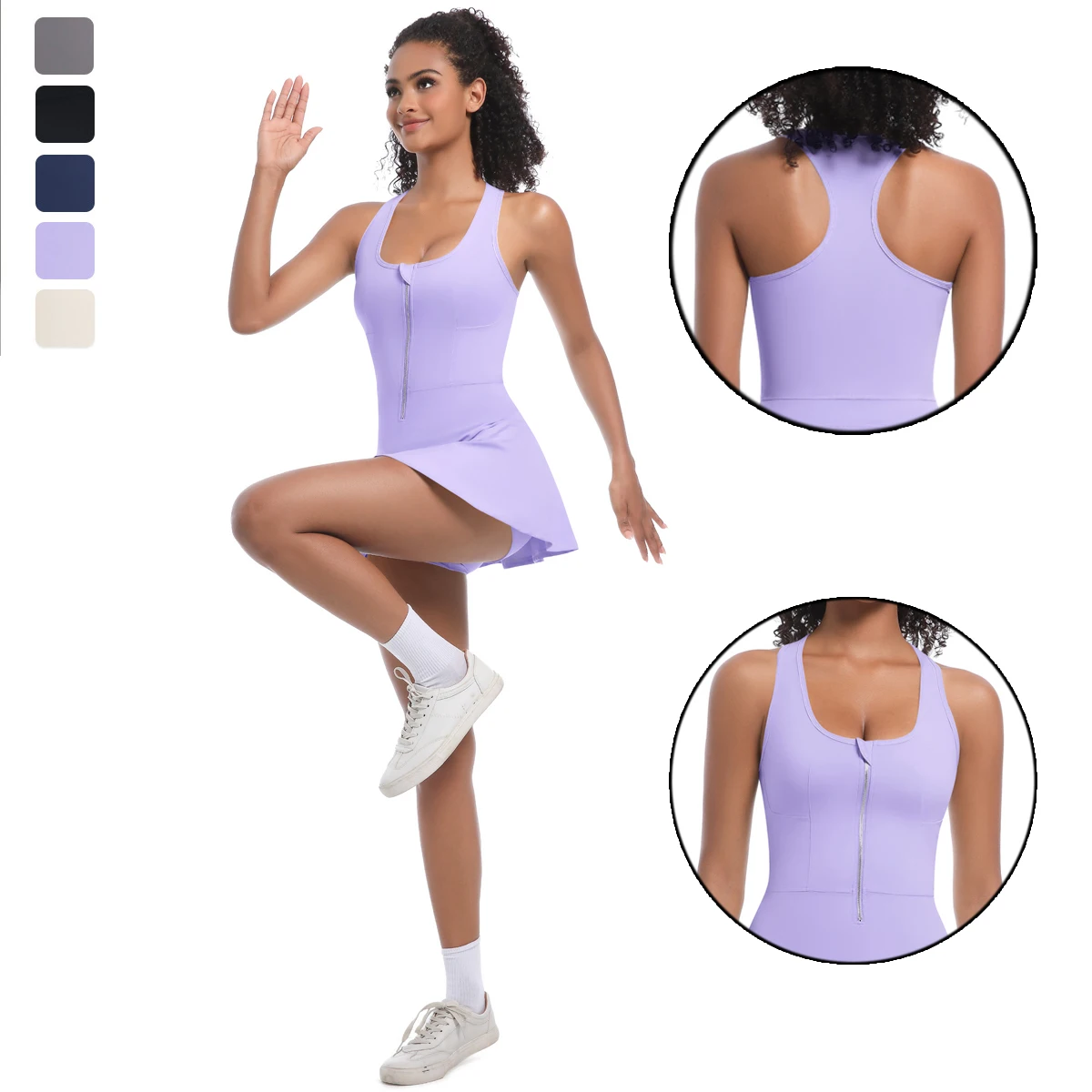 Высокопрочная теннисная юбка, комплект для йоги, полумолния, контроль живота, предотвращение утечки света, комбинезон, теннисная юбка, спортивный комплект для йоги в тренажерном зале
Высокопрочная теннисная юбка, комплект для йоги, полумолния, контроль живота, предотвращение утечки света, комбинезон, теннисная юбка, спортивный комплект для йоги в тренажерном зале