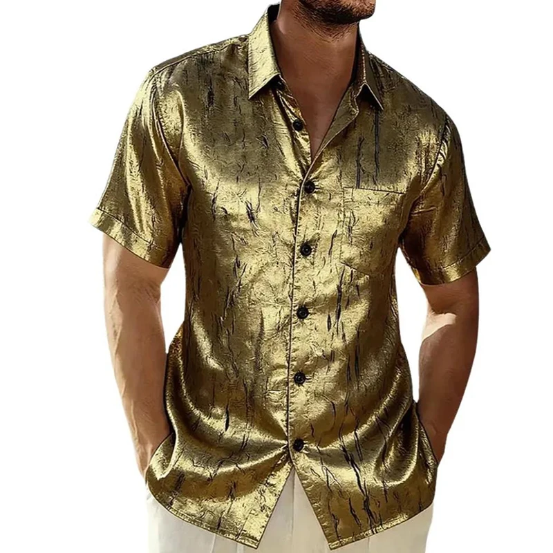 Men's Summer Fashion Retro Hot Stamping Short Sleeve Hawaiian Shirt Casual Pocket Beach Holiday Shirts Stylish Mens Clothing
Men's Summer Fashion Retro Hot Stamping Short Sleeve Hawaiian Shirt Casual Pocket Beach Holiday Shirts Stylish Mens Clothing