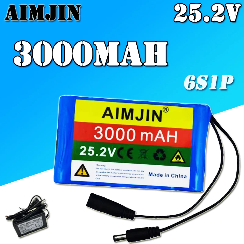 Real capacity 6S1P 25.2V 3.0Ah rechargeable lithium-ion battery pack with built-in intelligent BMS protection board
Real capacity 6S1P 25.2V 3.0Ah rechargeable lithium-ion battery pack with built-in intelligent BMS protection board