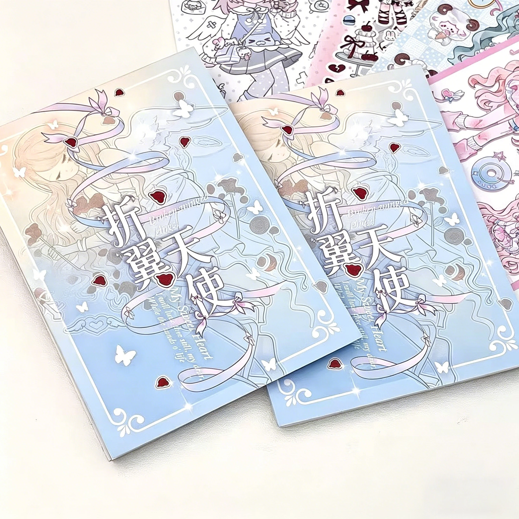 24P New Korean Ins Folding Wing Angel Sticker Book Is A Huge Thick Good-looking Student Account Sticker Decoration Cute Gift
24P New Korean Ins Folding Wing Angel Sticker Book Is A Huge Thick Good-looking Student Account Sticker Decoration Cute Gift