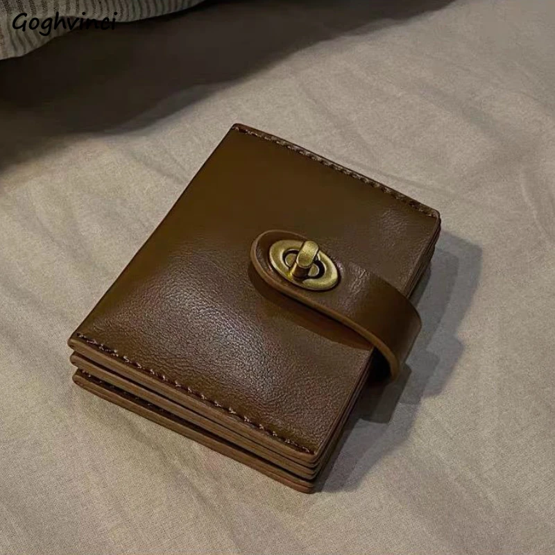 Chic Korea Solid Color Card Holder Vintage Casual Women Wallet PU Leather Female Purse Money Clip Wallet Ins Lady Coin Purse
Chic Korea Solid Color Card Holder Vintage Casual Women Wallet PU Leather Female Purse Money Clip Wallet Ins Lady Coin Purse