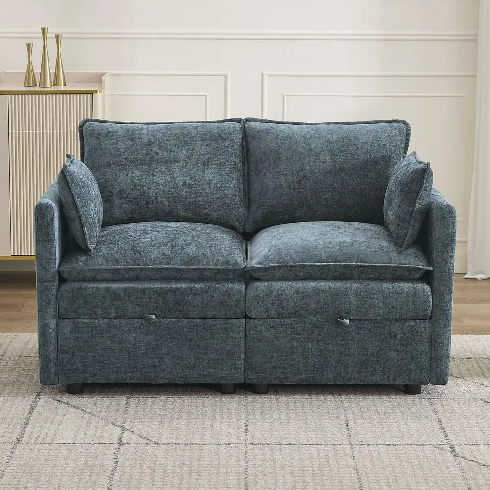 Cloud Modular Loveseat Sofa with Storage, Modern Upholstered Sofa Couch Small Love Seat2 Seater Chenille Comfy Sectional Sofa w
Cloud Modular Loveseat Sofa with Storage, Modern Upholstered Sofa Couch Small Love Seat2 Seater Chenille Comfy Sectional Sofa w