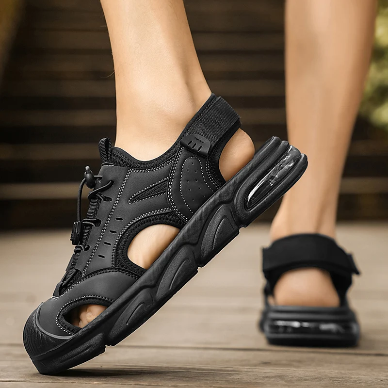2026 Summer New Men Outdoor Beach Shoes Breathable Thick Sole Air Cushion Non Slip Sports Toe Wrapped Hiking Casual Sandals
2026 Summer New Men Outdoor Beach Shoes Breathable Thick Sole Air Cushion Non Slip Sports Toe Wrapped Hiking Casual Sandals