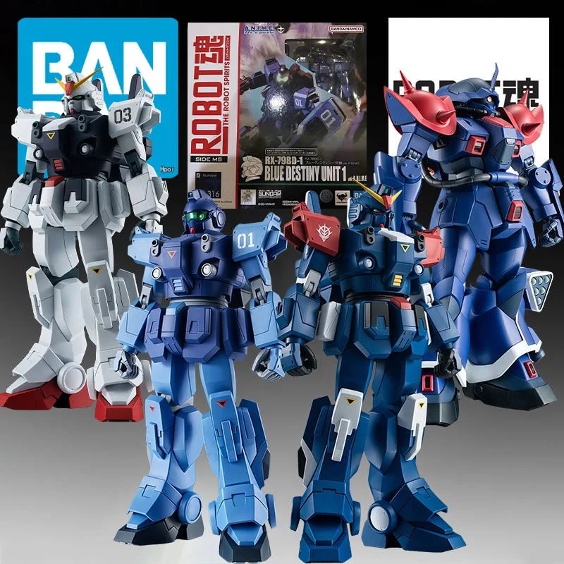 Bandai Original ROBOT Blue Destiny 1-2-3 Efreet Custom Anime Figures Toys For Boys Christmas Gift Collectible Model Ornaments
Bandai Original ROBOT Blue Destiny 1-2-3 Efreet Custom Anime Figures Toys For Boys Christmas Gift Collectible Model Ornaments