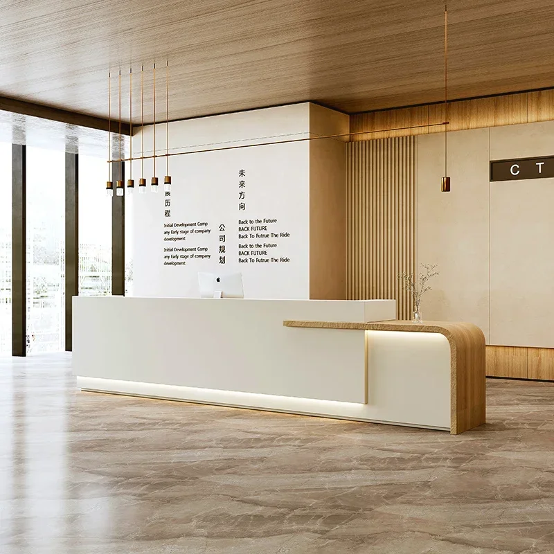 Minimalist Furniture Modern Beauty Center Reception Cashier Table Shop Counter Cafe Professional Office Luxury Receiption Desk
Minimalist Furniture Modern Beauty Center Reception Cashier Table Shop Counter Cafe Professional Office Luxury Receiption Desk