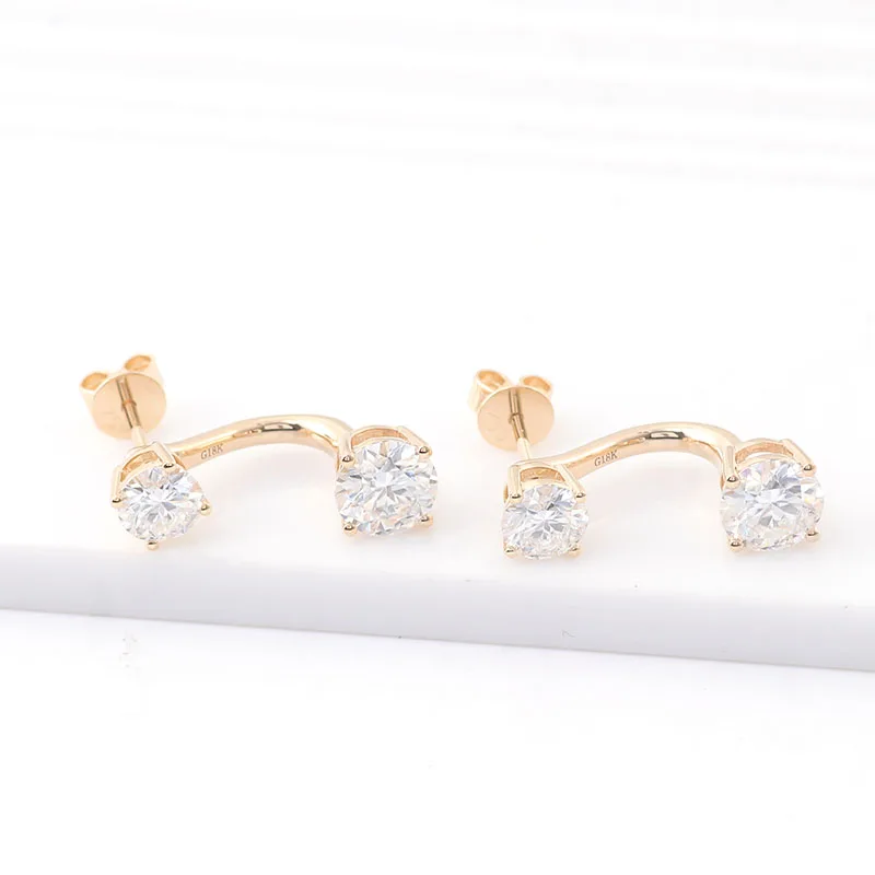 Provence Jewelry 14K White Gold Two Round Moissanite Stone Stud Earrings For Women Anniversary Jewelry Gift And Daily Wearing
Provence Jewelry 14K White Gold Two Round Moissanite Stone Stud Earrings For Women Anniversary Jewelry Gift And Daily Wearing