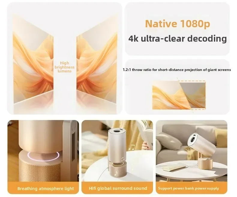 CP300 HD Projector Portable Home Theater Movie Projector for Bedroom Dormitory Wall Projection Smart Screen Mini Video Projector
CP300 HD Projector Portable Home Theater Movie Projector for Bedroom Dormitory Wall Projection Smart Screen Mini Video Projector