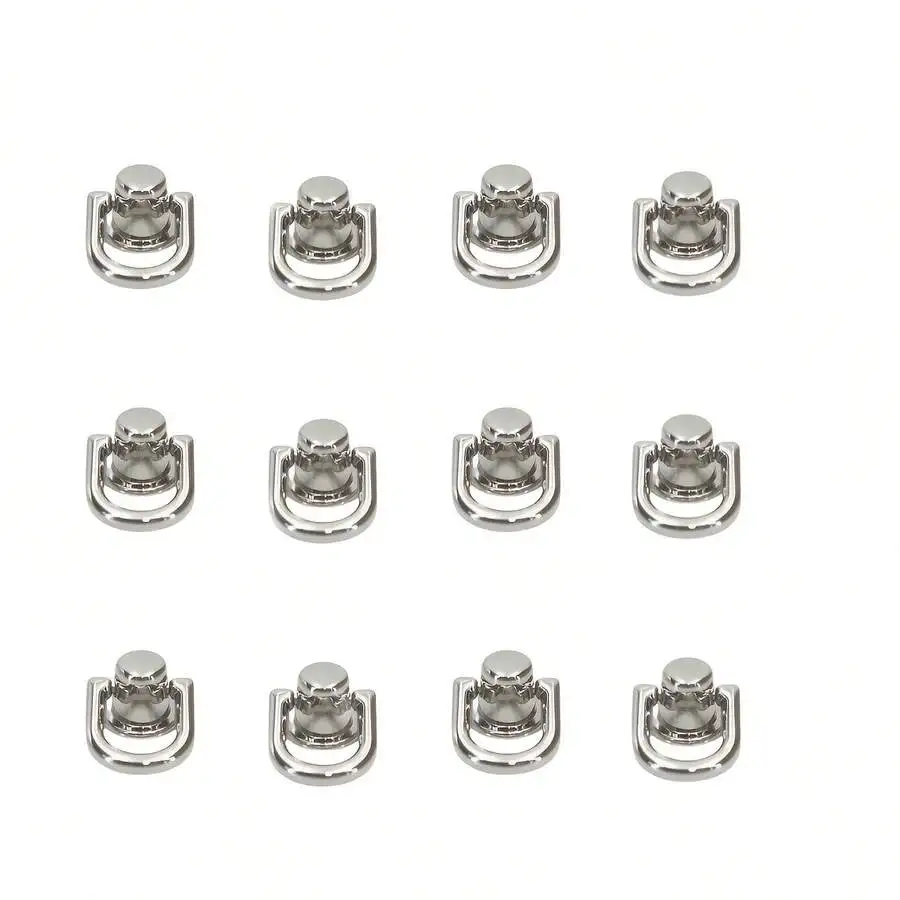 12pcs Rotatable Metal D-Ring Rivet For Bag Strap Hardware DIY Leather Craft Accessories
12pcs Rotatable Metal D-Ring Rivet For Bag Strap Hardware DIY Leather Craft Accessories