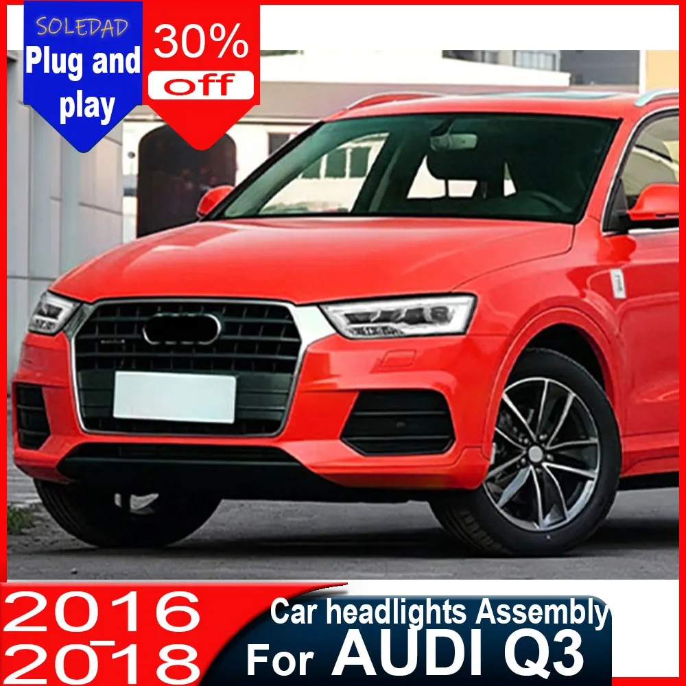 Car Head Lamp For Audi Q3 2016 2017 2018 Upgrade Modified to New Dynamic Turn Signal Car LED Headlight Assembly Plug and play
Car Head Lamp For Audi Q3 2016 2017 2018 Upgrade Modified to New Dynamic Turn Signal Car LED Headlight Assembly Plug and play