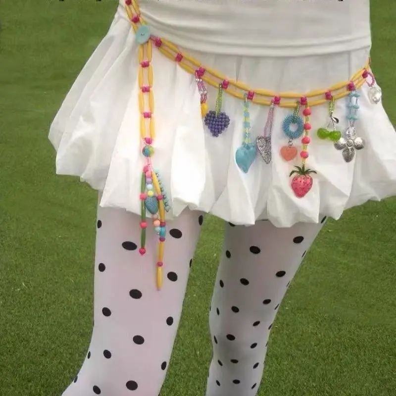 Women's Colorful Beaded Waist Chain Dopamine Minimalist Body Jewelry Beach Holiday Accessory Adjustable Belly Chain for Festival
Women's Colorful Beaded Waist Chain Dopamine Minimalist Body Jewelry Beach Holiday Accessory Adjustable Belly Chain for Festival