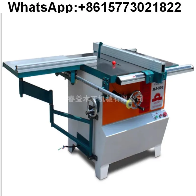 Woodworking machinery circular saw machine MJ300 push table swing angle 45 degrees tiltable circular saw machine