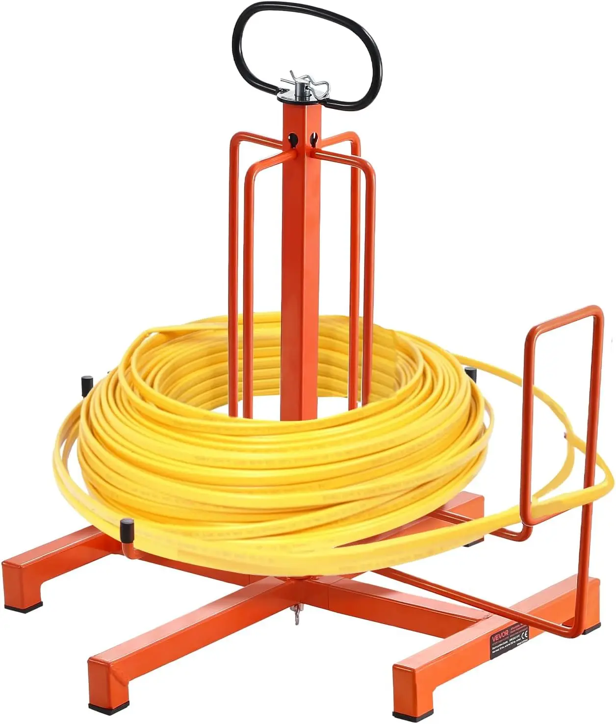 Wire Spool Rack with Anti-Slip Handle, Floor or Wall Mounted Cable Dispenser for Electrical Work
Wire Spool Rack with Anti-Slip Handle, Floor or Wall Mounted Cable Dispenser for Electrical Work