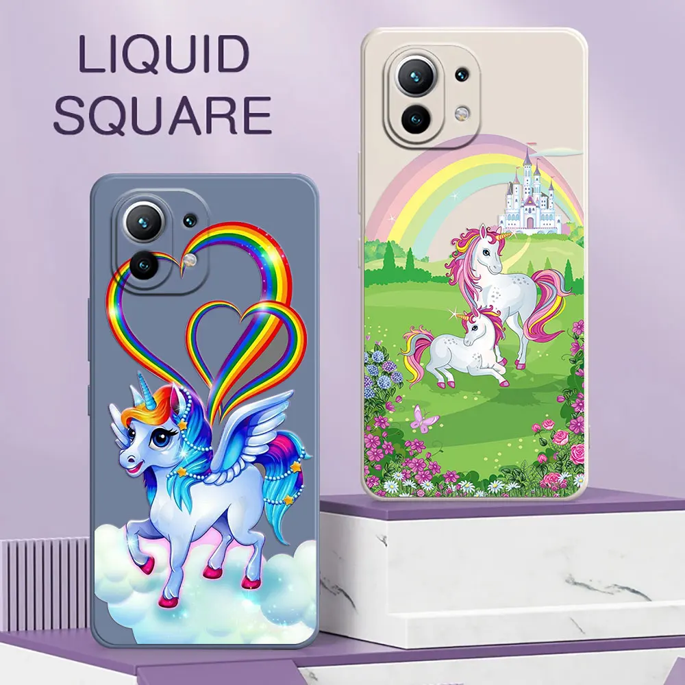 Cute Cartoon Unicorns Rainbows Phone Case For Xiaomi 13 12T 11T 10T 13T Pro Mi 11Lite 5G NE 12 11 9 Lite Liquid Funda Back Cover
Cute Cartoon Unicorns Rainbows Phone Case For Xiaomi 13 12T 11T 10T 13T Pro Mi 11Lite 5G NE 12 11 9 Lite Liquid Funda Back Cover