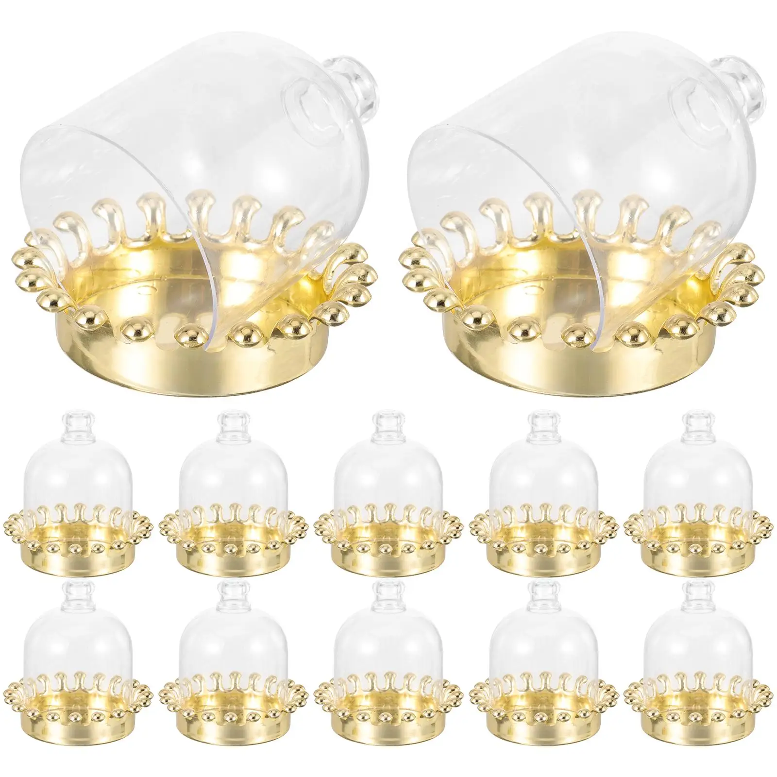 12 Pcs Cake Stand with Dome Transparent Cover Mini Dessert Plates Food Display Plastic Holder Lid Home Party Use
12 Pcs Cake Stand with Dome Transparent Cover Mini Dessert Plates Food Display Plastic Holder Lid Home Party Use