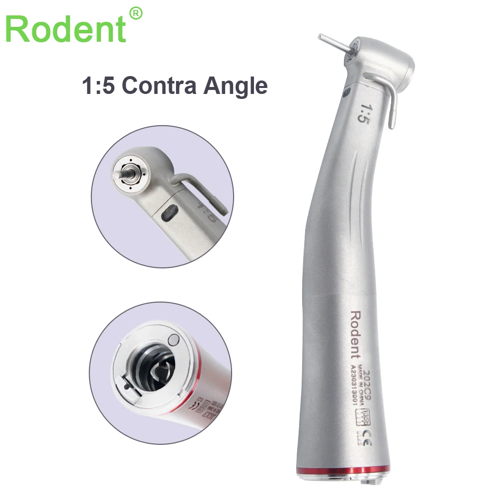 Dental Increasing Red Ring LED Fiber Optic Electric Motor Handpiece 1:5 Contra Angle With External Spray
Dental Increasing Red Ring LED Fiber Optic Electric Motor Handpiece 1:5 Contra Angle With External Spray