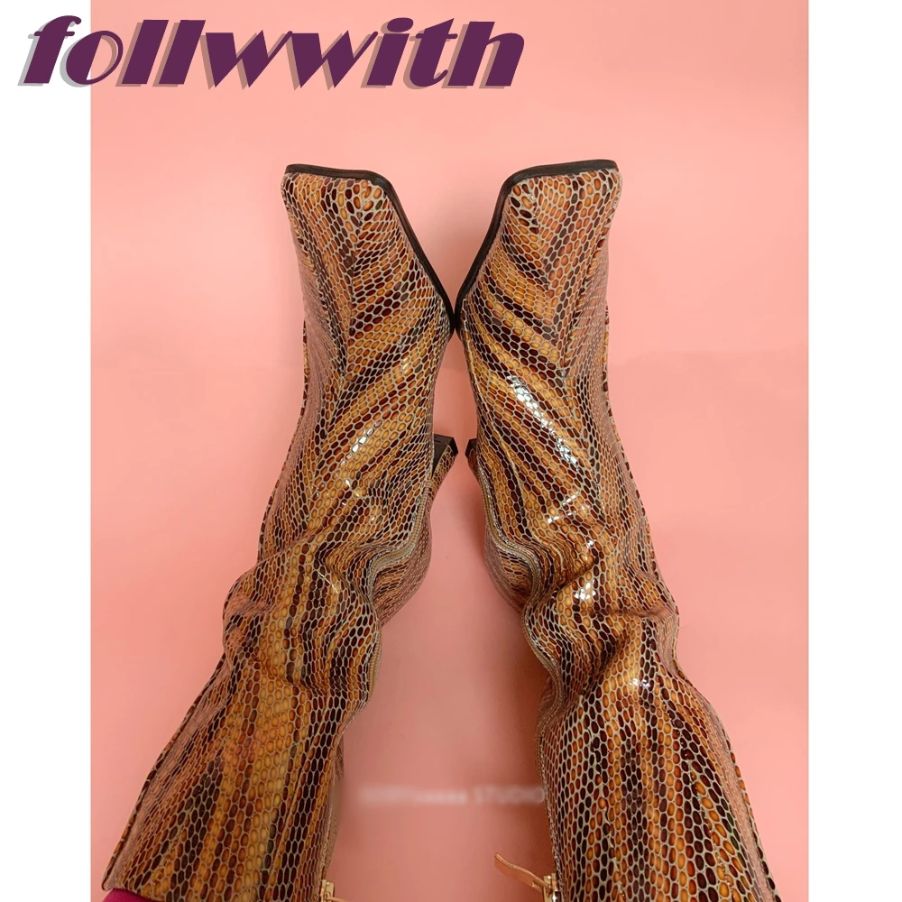 Retro Snakeskin Pattern Side Zipper Boots Chunky HeelsMid Calf Square Toe Designer Cool Unique 2024 Catwalk Winter Ladies Shoes
Retro Snakeskin Pattern Side Zipper Boots Chunky HeelsMid Calf Square Toe Designer Cool Unique 2024 Catwalk Winter Ladies Shoes