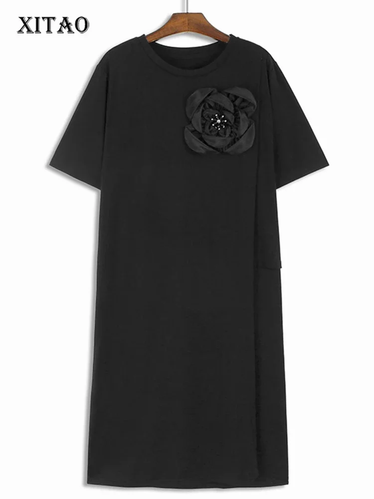 XITAO Three-dimensional Decoration Patchwork Dresses O-neck Solid Color Pullover Short Sleeve Loose Dress 2024 Summer ZY8689
XITAO Three-dimensional Decoration Patchwork Dresses O-neck Solid Color Pullover Short Sleeve Loose Dress 2024 Summer ZY8689