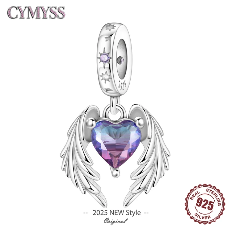 Original Charms Beads 925 Sterling Silver Zircon LOVE Winged Protect Heart Pendant For DIY Necklace Bracelet Fine Jewellery Gift
Original Charms Beads 925 Sterling Silver Zircon LOVE Winged Protect Heart Pendant For DIY Necklace Bracelet Fine Jewellery Gift