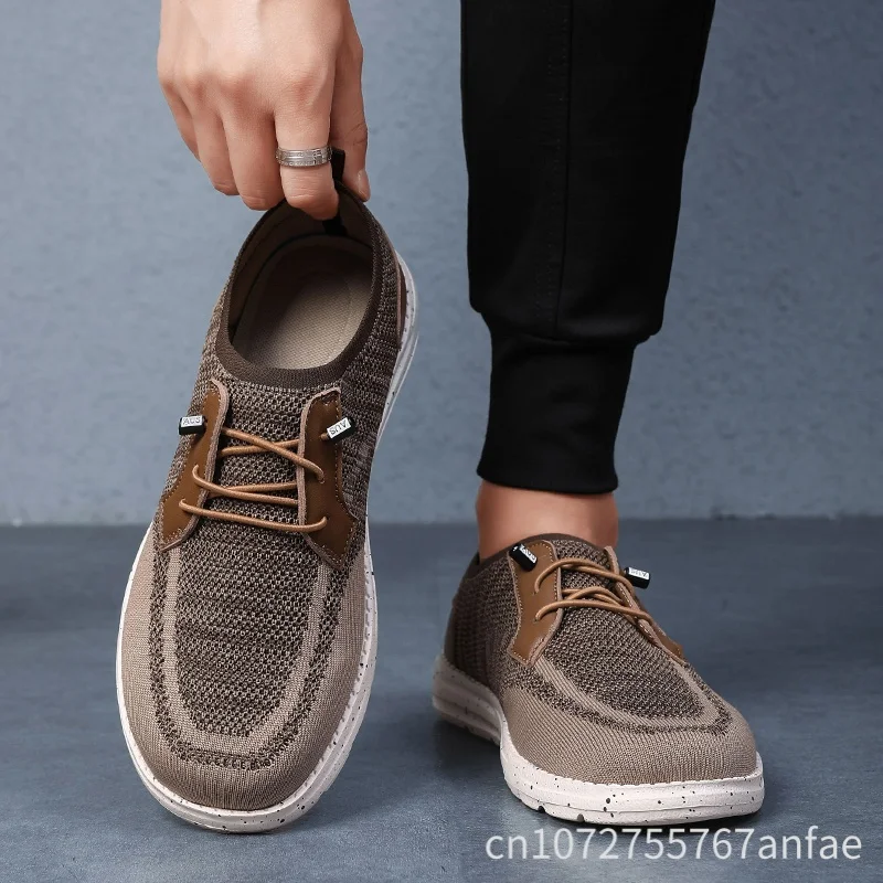 New Spring Men Flat Moccasins Handmade Soft Loafers Comfortable Men's Driving Shoes Breathable Mesh Casual Shoes Men Sneakers
New Spring Men Flat Moccasins Handmade Soft Loafers Comfortable Men's Driving Shoes Breathable Mesh Casual Shoes Men Sneakers
