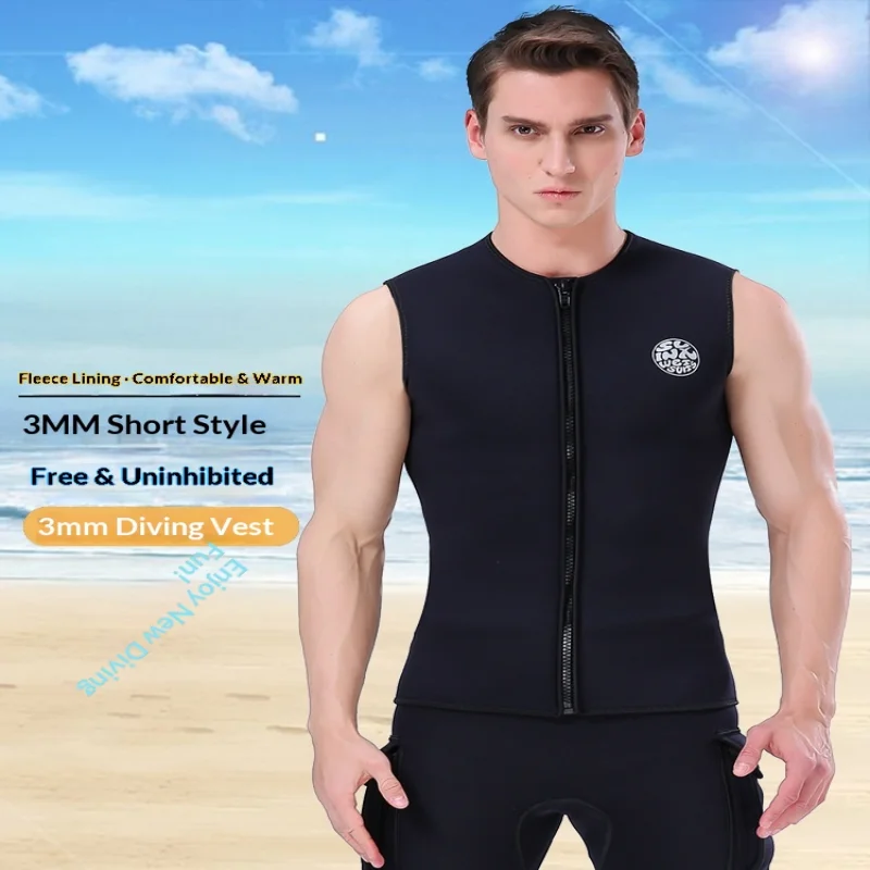 3mm Neoprene Diving Vest Full Fleece Lined Thermal Wetsuit Sleeveless Warm Diving Jacket Unisex for Scuba Diving Snorkeling Surf
3mm Neoprene Diving Vest Full Fleece Lined Thermal Wetsuit Sleeveless Warm Diving Jacket Unisex for Scuba Diving Snorkeling Surf