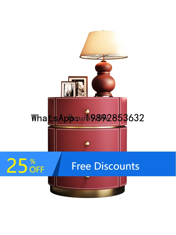 HH 05-*bedside table saddle leather light luxury simple solid wood high-end cabinet
HH 05-*bedside table saddle leather light luxury simple solid wood high-end cabinet
