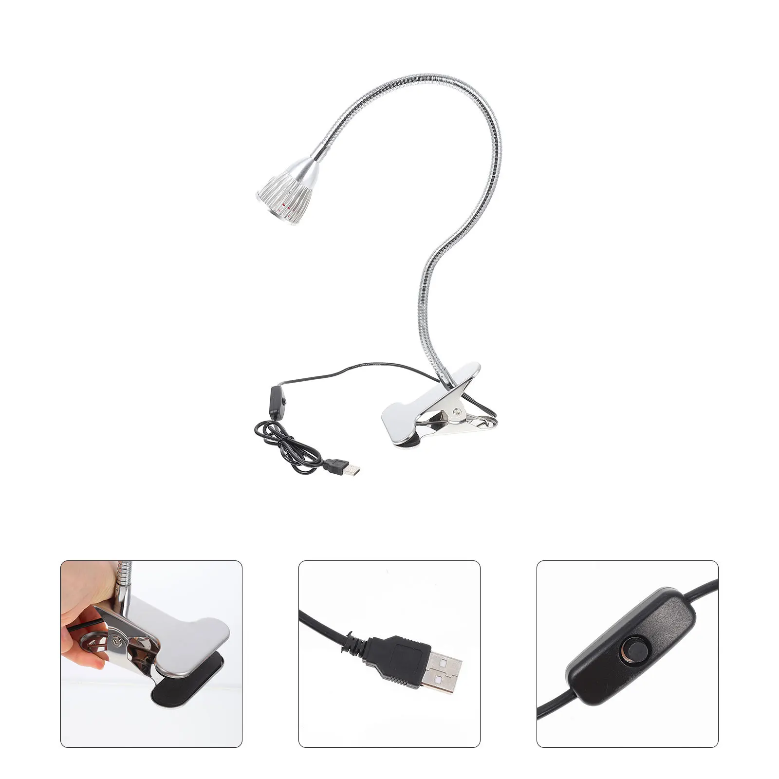 Usb Clip Lamp Aluminum Alloy Led Adjustable Reading Light For Bedside Dorm Study Night Use Clip-Type Table Light
Usb Clip Lamp Aluminum Alloy Led Adjustable Reading Light For Bedside Dorm Study Night Use Clip-Type Table Light