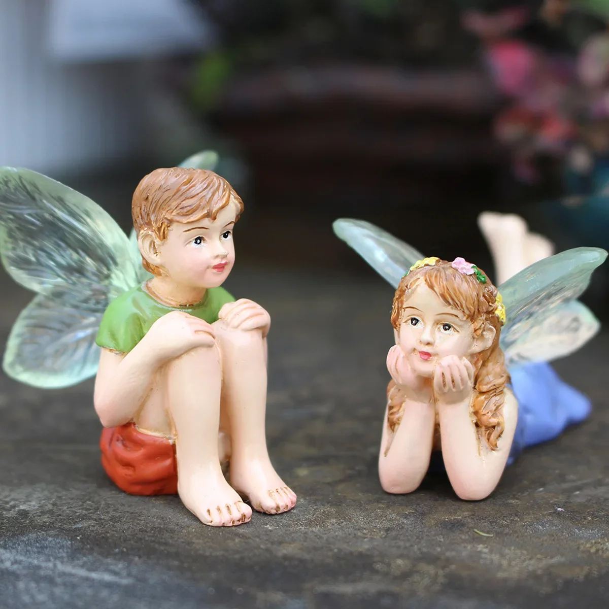Decorative resin crafts and ornaments for potted plants in the courtyard of the male and female flower fairy garden
Decorative resin crafts and ornaments for potted plants in the courtyard of the male and female flower fairy garden