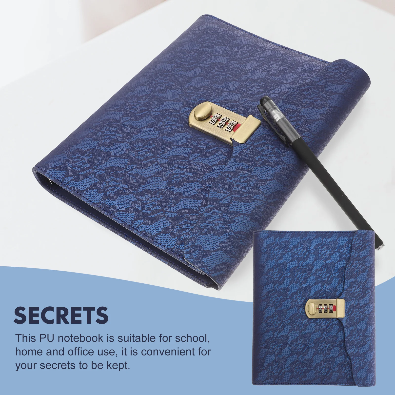 Business Notebook A5 PU Journal Lockable Password Diary Daily Planning Notepad Combination Locked Notebooks Memo A5
Business Notebook A5 PU Journal Lockable Password Diary Daily Planning Notepad Combination Locked Notebooks Memo A5